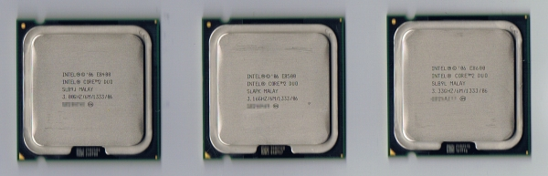 Core2 Duo 三兄弟(E8400,E8500,E8600)