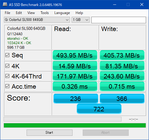 SL500 640G_AS SSD Benchmark