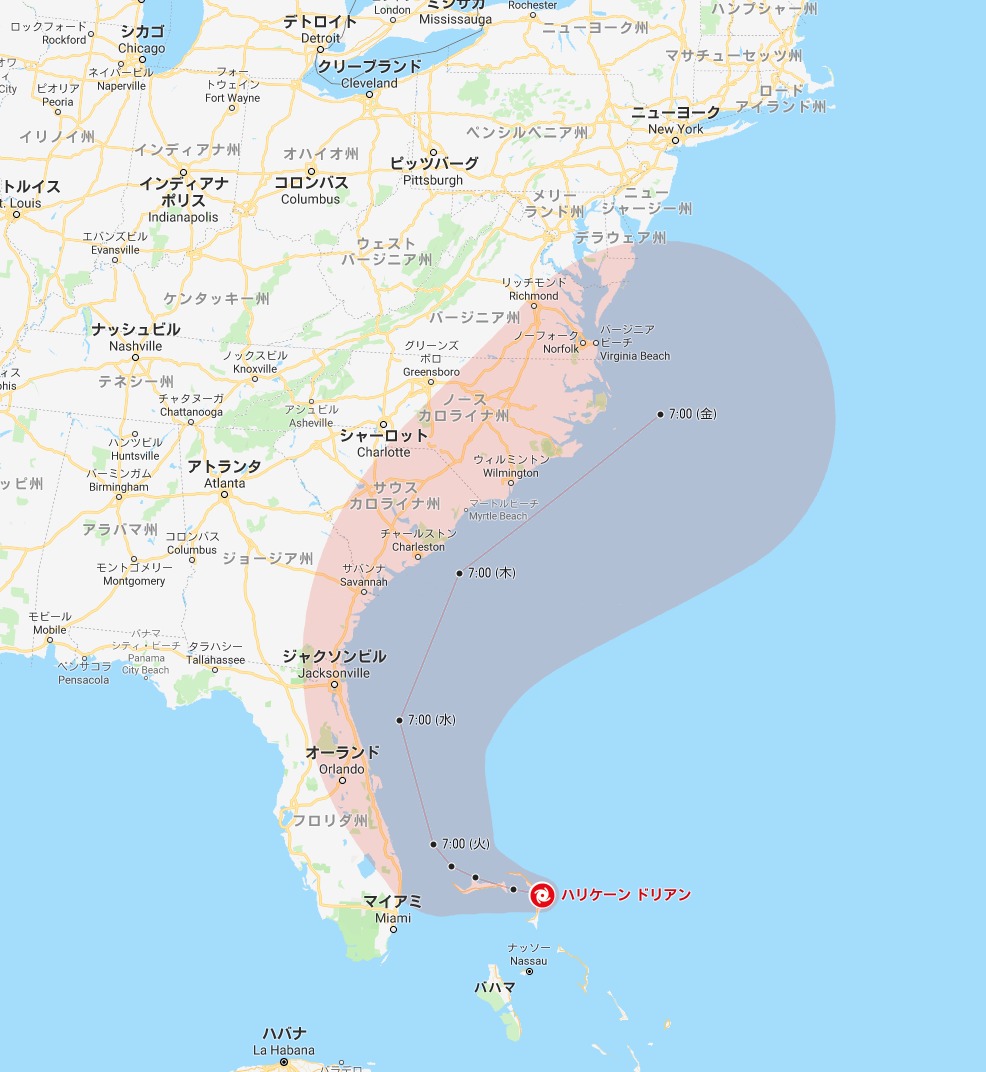 HURRICANE DORIAN_maps