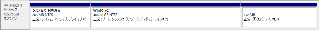 ディスクの管理