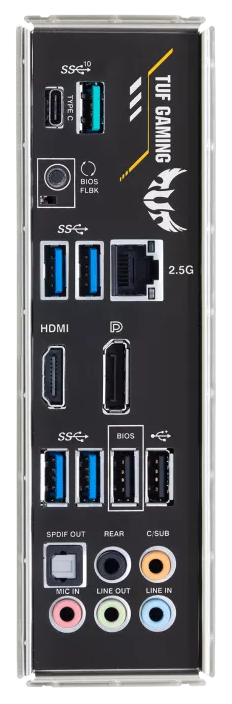 バックパネル_TUF GAMING B550-PLUS