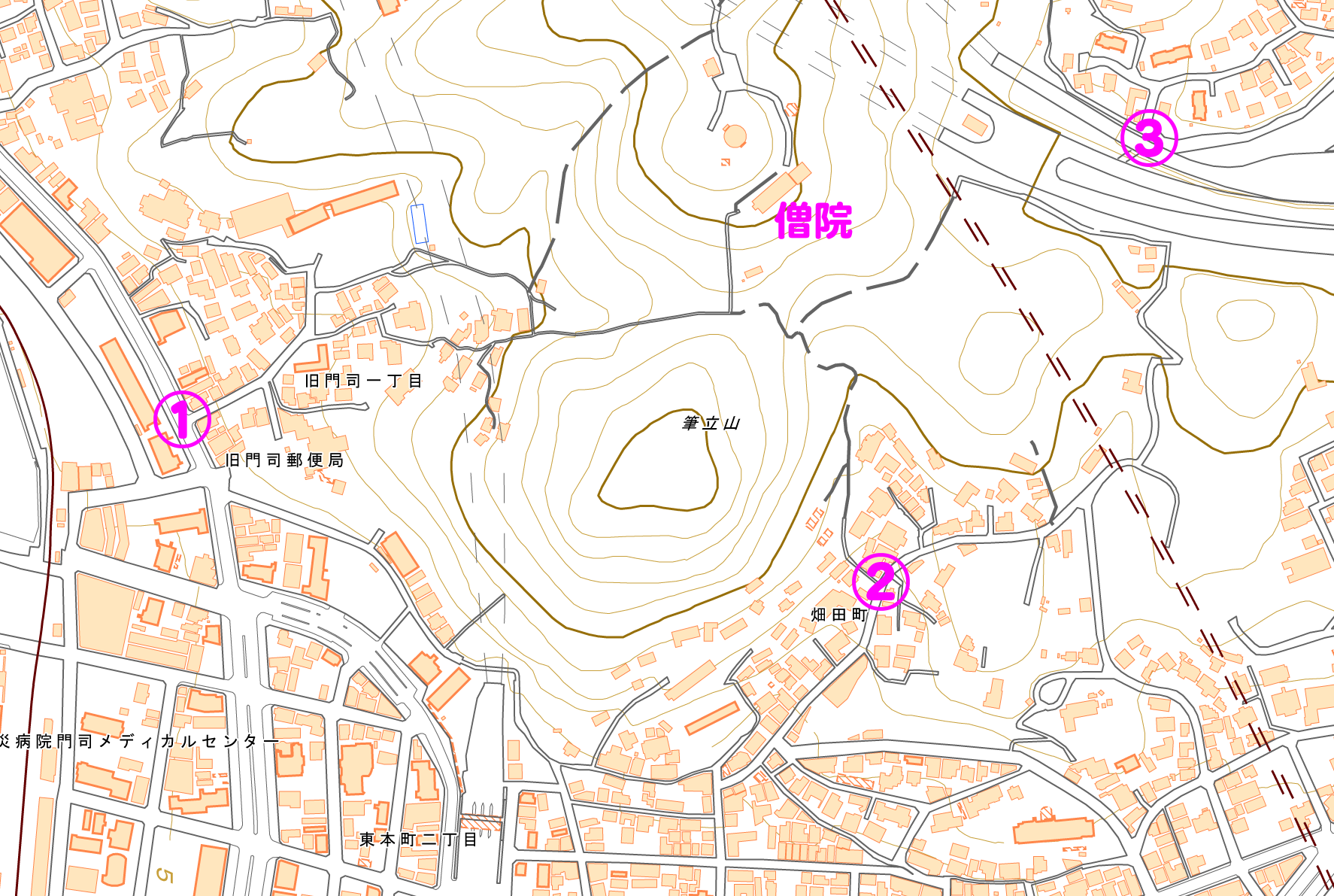 3ツの登山道