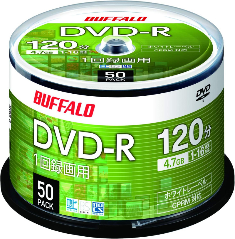 BUFFALO DVD-R 50枚