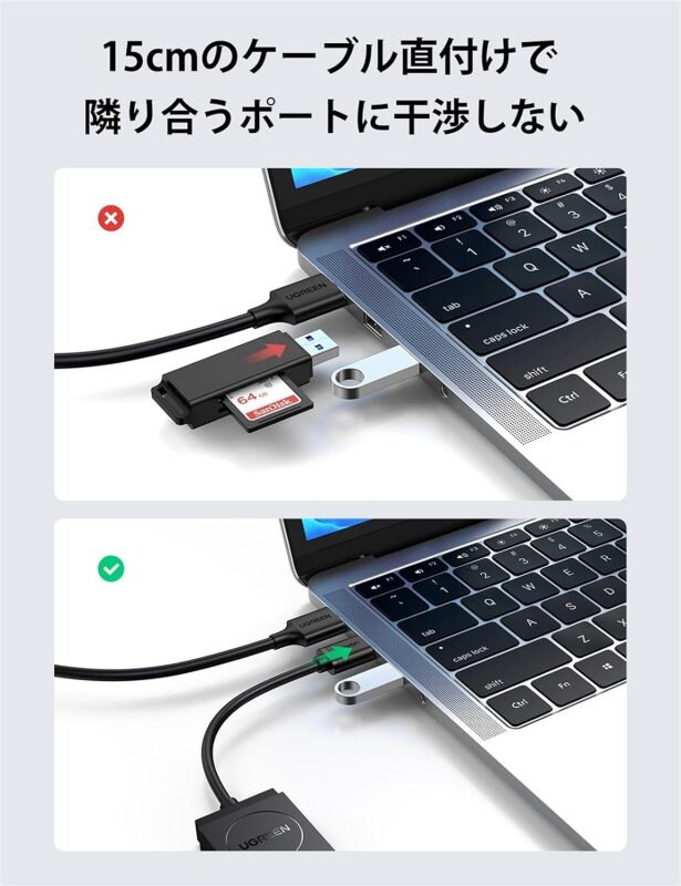 UGREEN カードリーダー USB 3.0