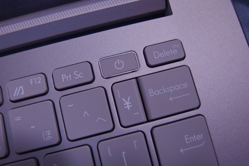 電源ボタン_ASUS Vivobook S 14X OLED