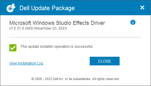Microsoft Windows Studio Effect Driver