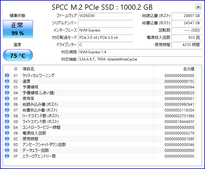 NucBox K8_SSD_75℃