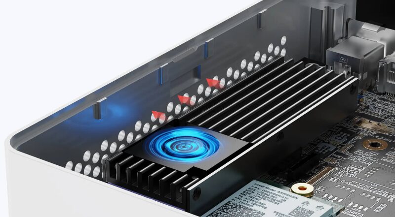 SSDヒートシンクwith極小ファン_NAB6 Lite