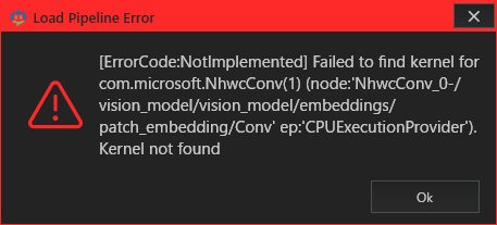 Load Pipeline Error