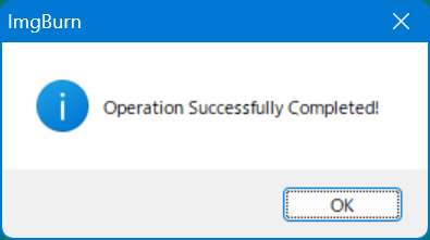 Operation Successfully Comleted