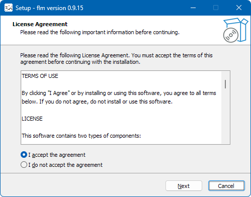 flmのセットアップ