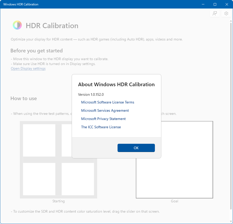 Windows HDR Calibration